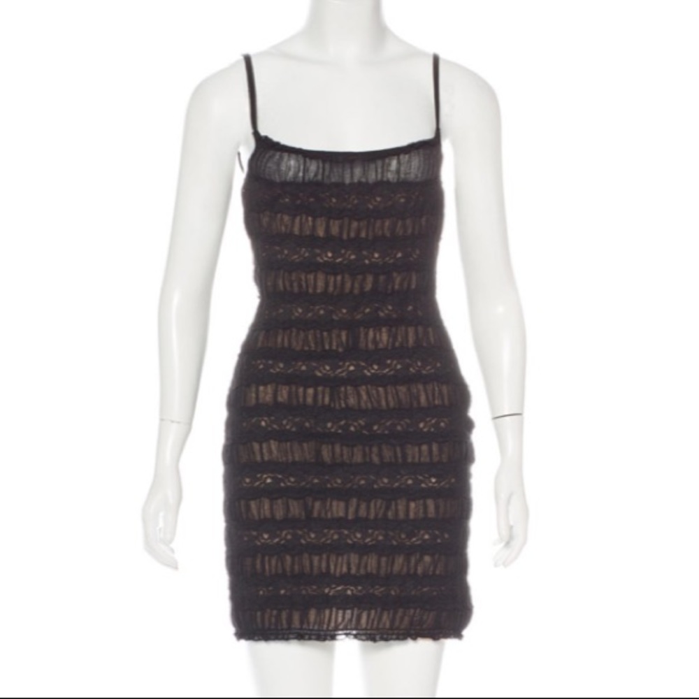 🎁🎄 CHRISTIAN DIOR Lace Mini 90s dress